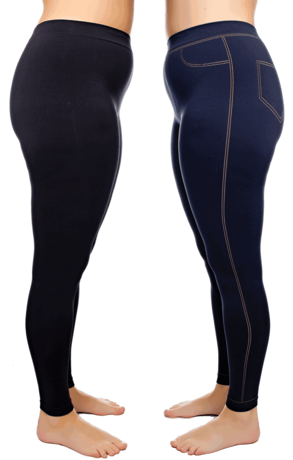black and denim coolmax leggings