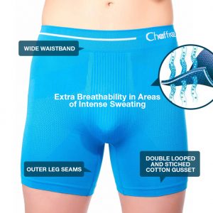 mens boxers short to help stop sweating and chafing