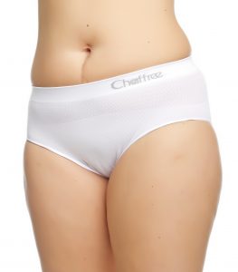 chaffree sweat and moisture control white knickers
