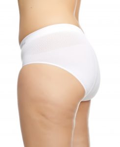 chaffree white midi waist briefs