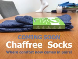chaffree anti chafing non fall down coolmax wide fit socks