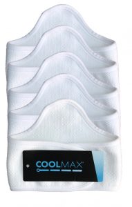 5 pack white anti chafing sweat control bra liners