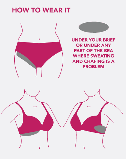 Guide HOW TO WEAR sweat liner pads