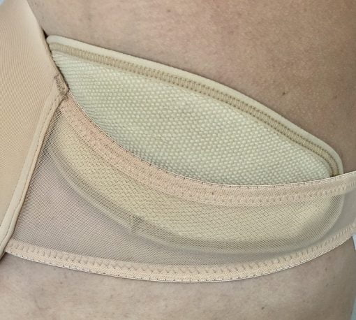 beige anti chafing sweat control pad. Washable