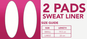 CupCare The Ultimate Disposable Bra Liner Breast Sweat Pads for Women (12)  Large