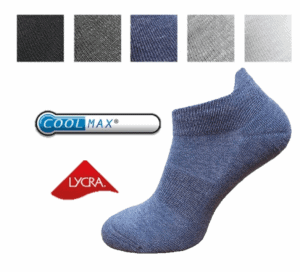 ankle socks coolmax cushioned sole and protective ankle lip