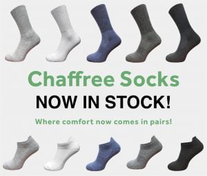 chaffree anti chafing wide calf fit socks