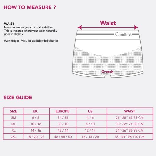 Chaffree Boxer Briefs Size Chart » Chaffree