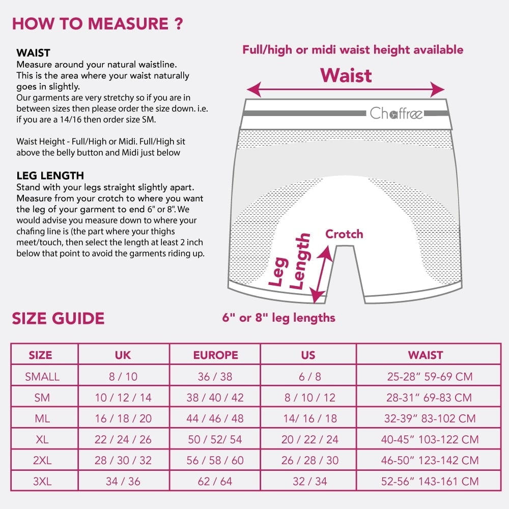 Boxer Size Chart