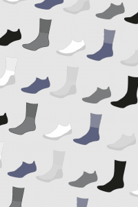 Chaffree cushioned sole sock range. Ankle, mid calf and knee high