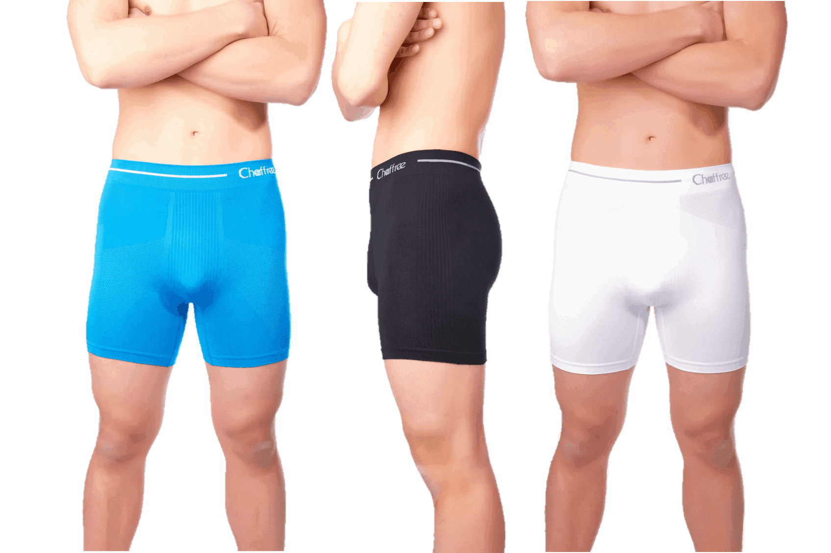 Stretchy Seamless Sports Gym Exercise Underwear 5 Pack Short & Long Leg Chaffree Mens Briefs Underpants Traditional High Waist Ultra Comfortable Pants Sweat and Chafing Control Moisture Wicking 