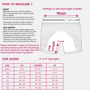 Size Guide » Chaffree