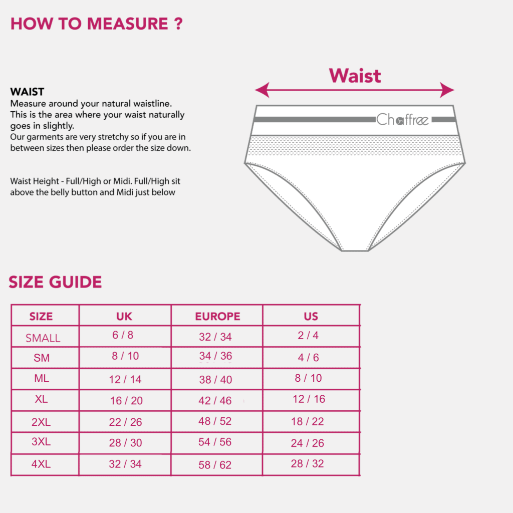 Size Guide Chaffree
